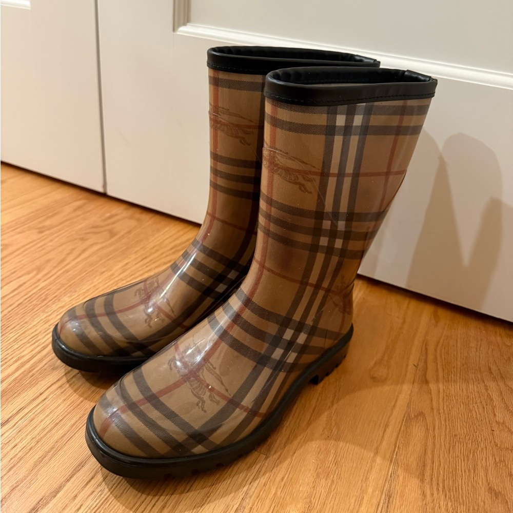 Burberry Plaid Winter & Rain Boots